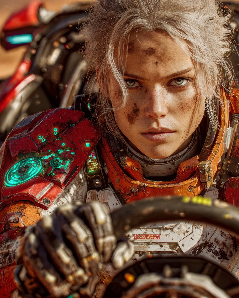Fluex_Artworks's tweet photo. Rust Angels - Unit 02: THROTTLE
Rhea Vance · Driver
"No brakes. No problem."
#RustAngels #SciFiArt #AIart #FuturisticCars https://t.co/hjSDyH8oht