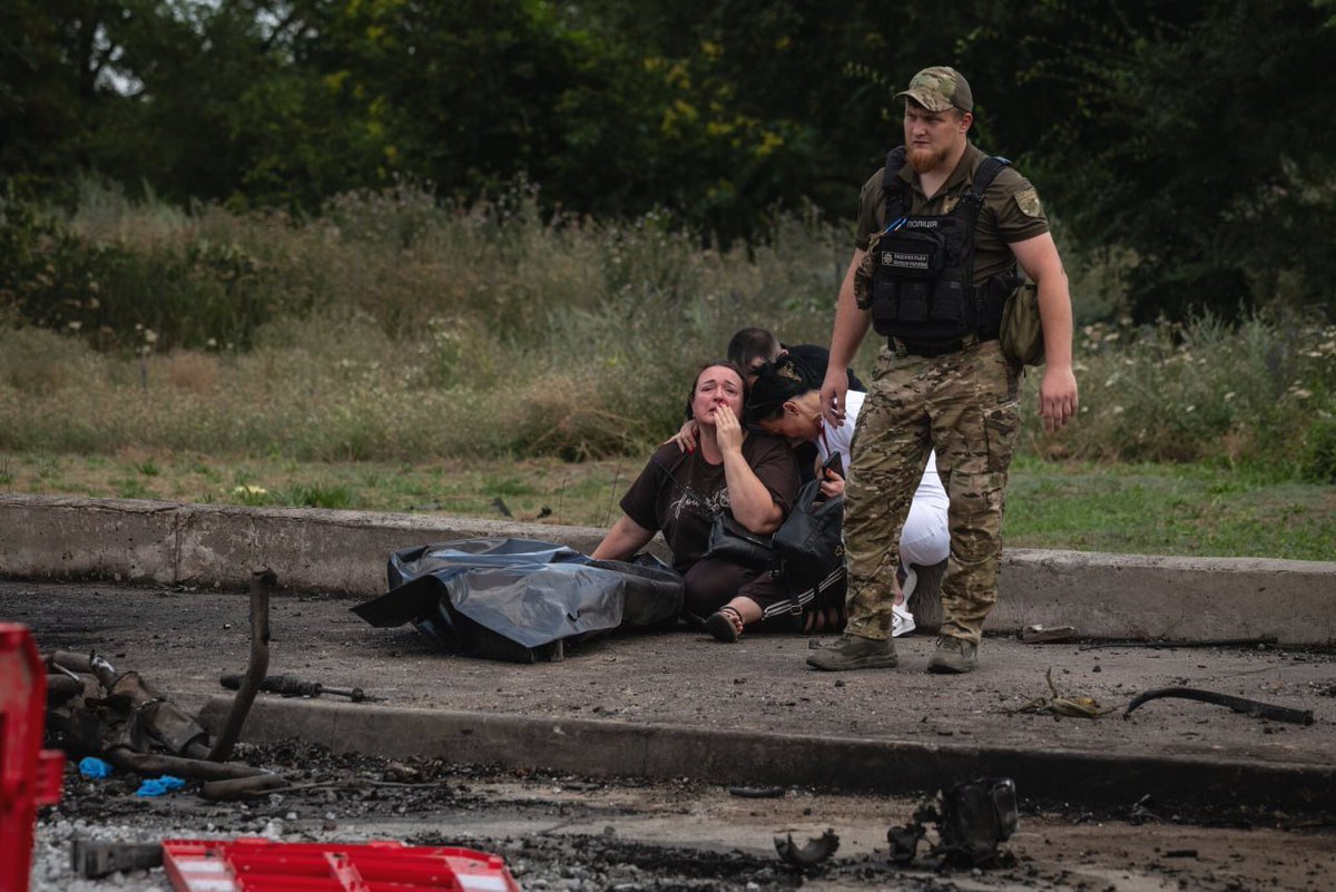 CrimeanVoyager's tweet photo. 📸 July 6, 2026 — Nicole Tang

A russian AI drone autonomously selected and struck a civilian target in Ukraine, killing three in Zaporizhzhia.

The first documented civilian deaths caused by fully autonomous AI targeting.

Technology in the hands of killers must be stopped. https://t.co/6egUFQLQms