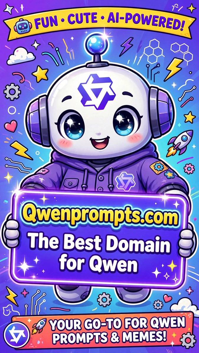 xcartpay's tweet photo. https://t.co/oMD1BtHpZV is the best domain for Qwen. Short, memorable, and perfectly branded, it instantly signals expert prompts for Qwen AI. Ideal for creators, developers, and businesses, it boosts SEO, trust, and traffic. Own the ultimate hub for Qwen prompts, tutorials, and innovation with https://t.co/oMD1BtHpZV today now and dominate the future.
@Alibaba_Qwen @qwen_cloud