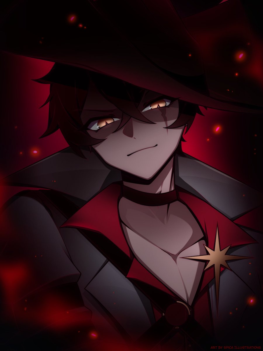 Kojidoshi's tweet photo. @SpicaIllustrate  Did amazing with this piece!  Y'all really should go check out her stuff!

Sometimes you just gotta embrace the villain energy.~ https://t.co/xgAuqIWSo0