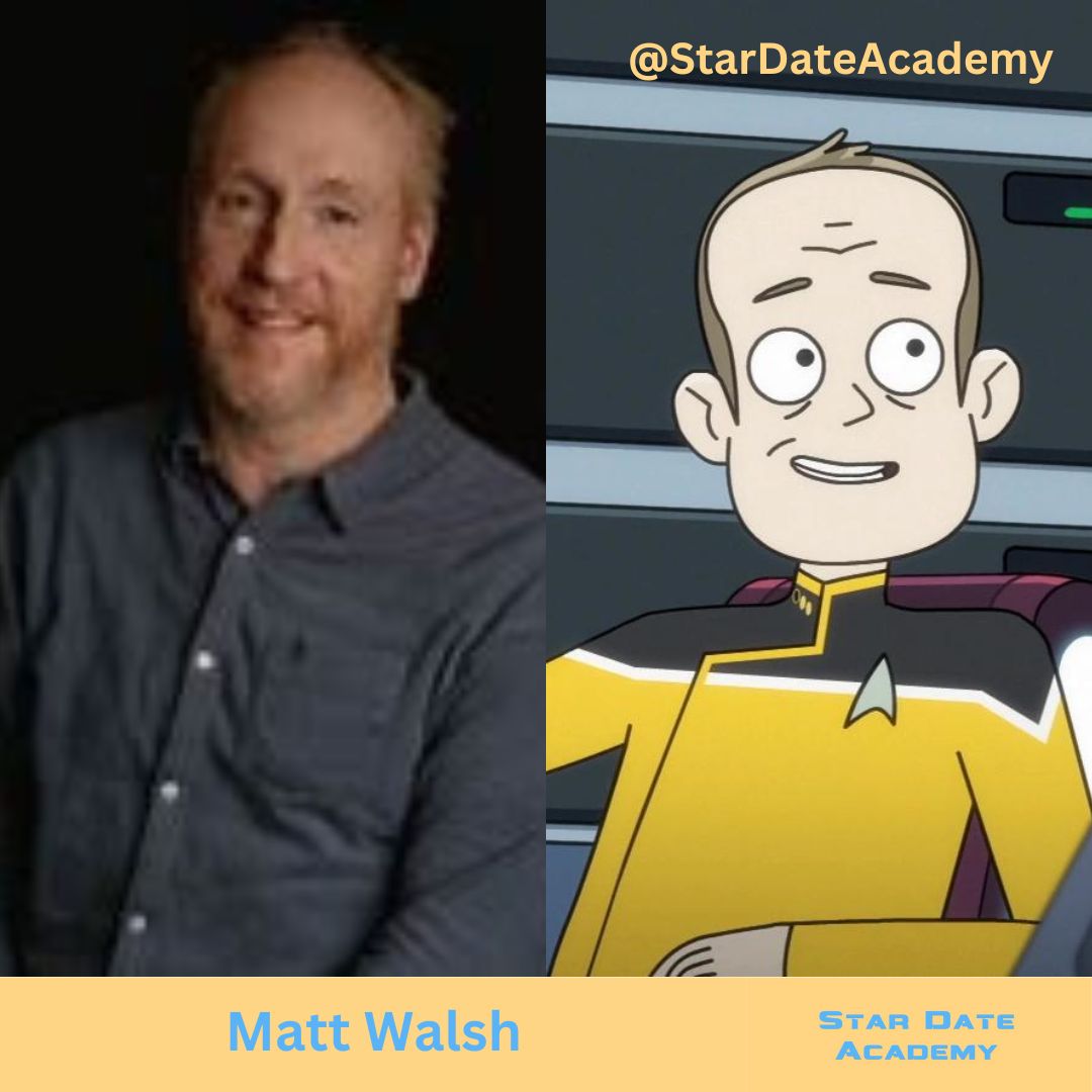 StarDateAcademy's tweet photo. Happy 62nd Birthday to Matt Walsh.
He voiced Ron Docent in "Cupid's Errant Arrow" LD S1E5 #StarTrekLowerDecks
He was twice nominated for an Emmy for playing Mike in Veep. https://t.co/x38MpmPFnY