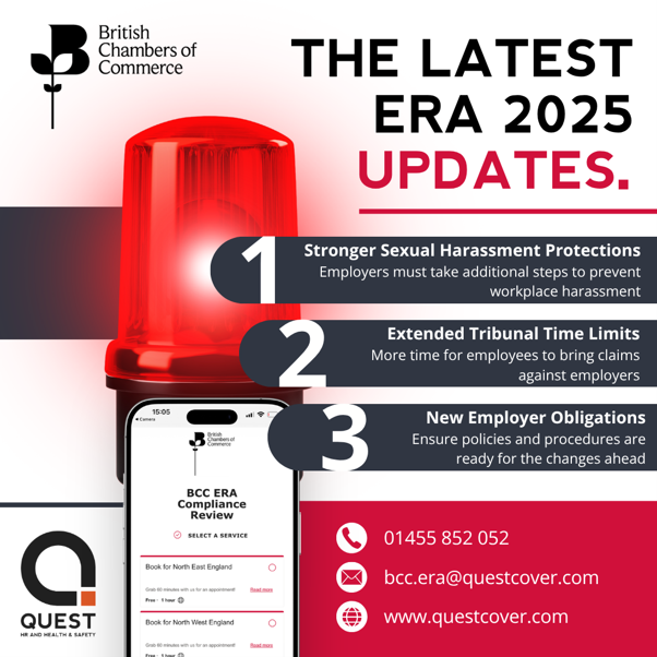 InvictaChamber's tweet photo. The latest ERA 2025 changes are coming into force this month ��� are you compliant?

With key updates now live, employers are expected to take a more proactive approach to managing workplace risks, policies and procedures.

Check where your business stands 👉https://t.co/zJwsIlgzTJ https://t.co/b2yjnDVCzB