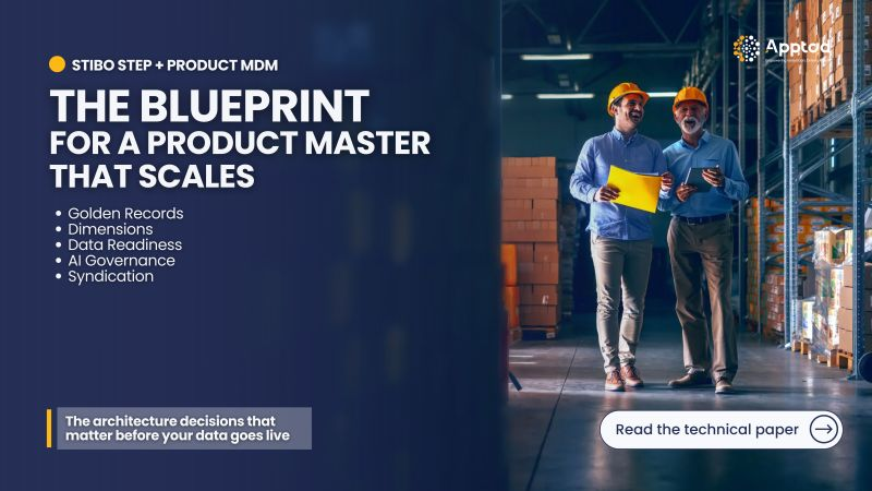 ApptadInc's tweet photo. In STIBO STEP, golden-record level, dimensions and attribution are foundational MDM decisions. Get them wrong, and migration only scales the problem.

Read the technical blueprint → https://t.co/bTMHnZX3Xp https://t.co/OlftiCBOLz