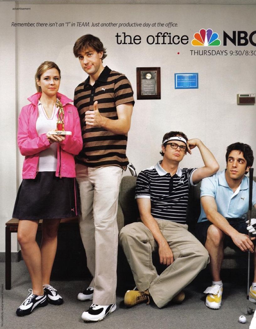 internetpreai's tweet photo. "the office" cast for puma (2006) https://t.co/8Z2bxm8ePd