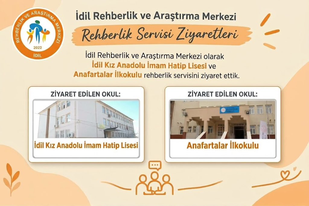 idilram's tweet photo. 📚 Rehberlik Servisi Ziyaretleri

İdil RAM olarak İdil Kız Anadolu İmam Hatip Lisesi ve Anafartalar İlkokulunu ziyaret ederek rehberlik servisleriyle bir araya geldik.

Ziyaretlerde rehberlik hizmetlerine ilişkin görüş alışverişinde bulunarak iş birliğimizi güçlendirdik. https://t.co/4gl008Cd4J