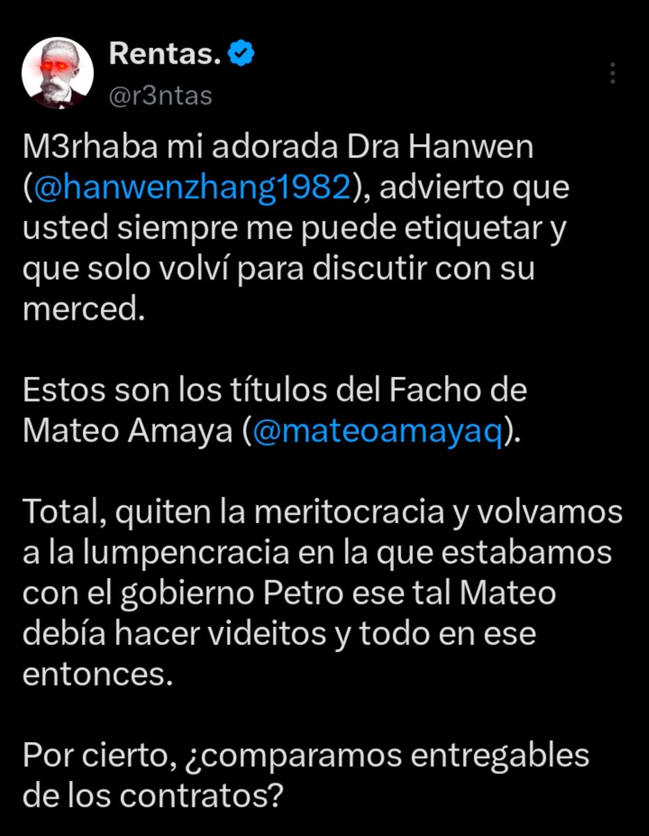MigueLandarraga's tweet photo. Como cuando no puedes alardear de tus propios títulos, porque no tienes ninguno.

[háganle llegar a Mejillas de Herpes (@r3ntas) porque el muy rata bloquea al que expone la condición de lagartos contratistas de los papitos] https://t.co/NehdkYzxSN