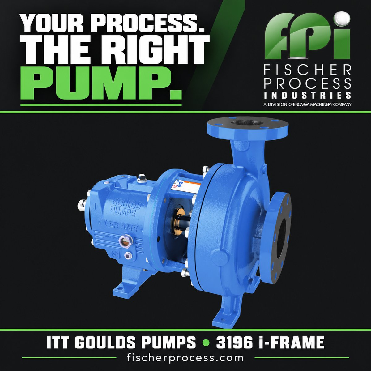 fischer_process's tweet photo. The right pump starts with the right application. Fischer Process Industries supplies ITT Goulds Pumps with selection support for demanding industrial processes.

https://t.co/7jNWlTKflA https://t.co/pZpaaf7Aob