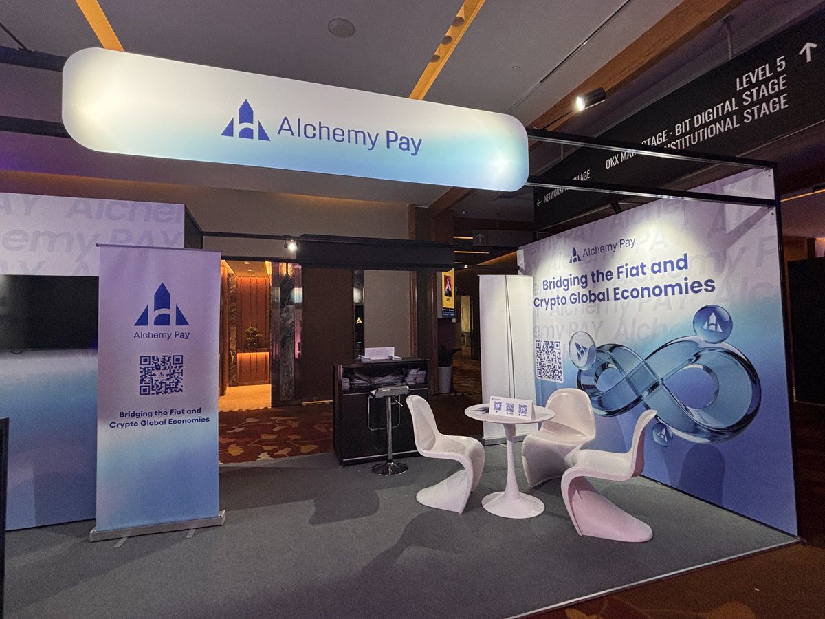 AlchemyPay's tweet photo. 🚨 Our booth is READY at #TOKEN2049 Singapore 2026! 🇸🇬 

Come swing by Booth PB4-7 from Oct 7 - 8 to grab our brand new merchandise and have a good chat with the #AlchemyPay team! Whether you want to talk crypto payments, RWA, or just say hi — we’re here! 🔥See you soon!

ethereum:0xed04915c23f00a313a544955524eb7dbd823143d