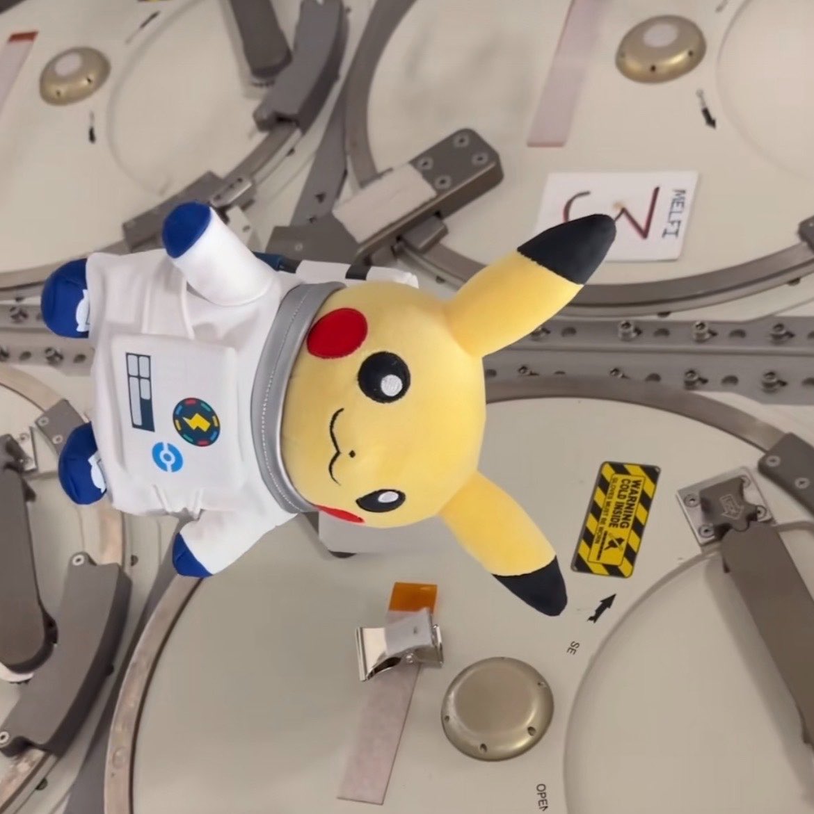 AmazedDragoon's tweet photo. They actually put Pikachu on the International Space Station?? https://t.co/Ot7EeGyeBV