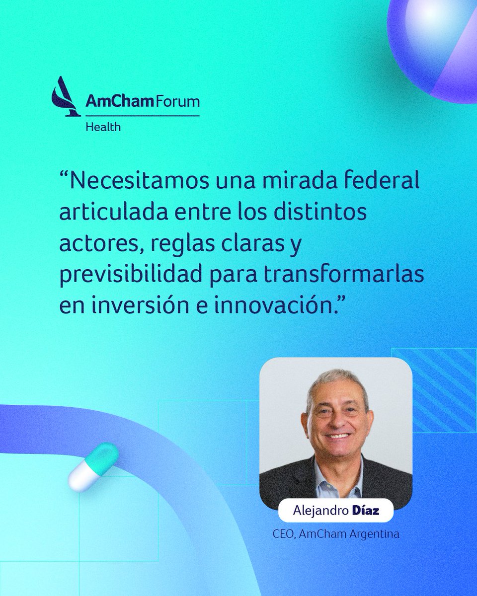 AmChamArgentina's tweet photo. Incentivar la investigación clínica tiene un objetivo concreto: que las nuevas tecnologías lleguen a todos los pacientes.

💬 @AleDiazARG. https://t.co/wpxdVdEEAX