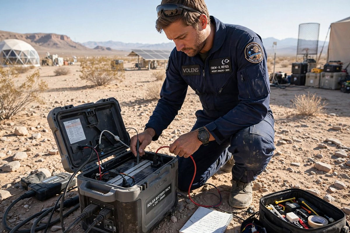 Deitra149's tweet photo. DAY 32 — MORNING SYSTEMS
Solar check: nominal. Batteries held strong after that Milky Way night.
Spark cleared the perimeter — all quiet at Camp Delta.
Board reset for SOL 32: HAB OPS / EVA PREP. Weather is clear.
Adapt 7 - Day 17 logged. Moving forward.
#VOLENS07 #Day32 #DeitraCauseyForte #MetaAI