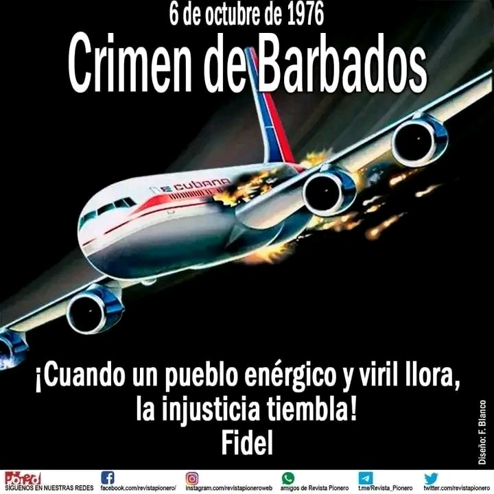 YoneisisJunco's tweet photo. Cuando muchas personas en el mundo quieren olvidar la historia,  una sola pregunta hay que hacerles Los muertos asesinados por el imperio y sus lacayos? Los sabotajes que han dejado al pueblo de Cuba a miles de hijos sin vidas?  El pueblo de #Cuba no olvida
#TercerFrente https://t.co/0GGFUL82t5