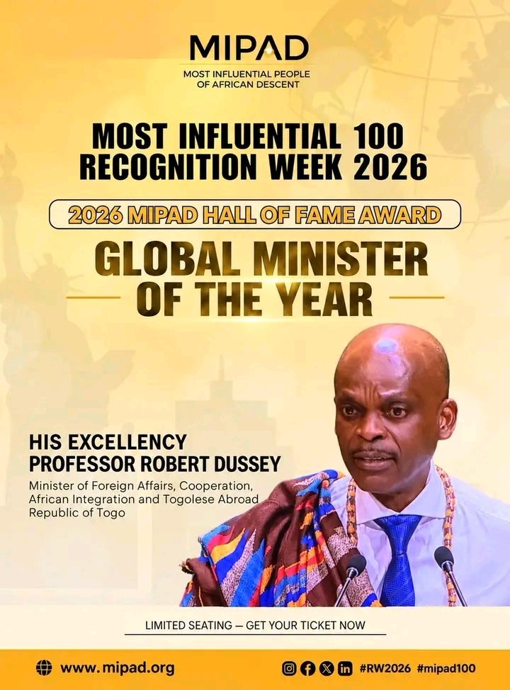 AliwouBatcham's tweet photo. Félicitations au Pr Robert Dussey @rdussey, sacré « Ministre mondial de l'année » à New York ! 🇹🇬 De « Correct the Map » à la médiation en Afrique, votre engagement honore le Togo et porte la voix du continent. Bravo à la diplomatie togolaise ! #Togo #MIPAD #DiplomatieTogolaise https://t.co/E9zVNUrOyL