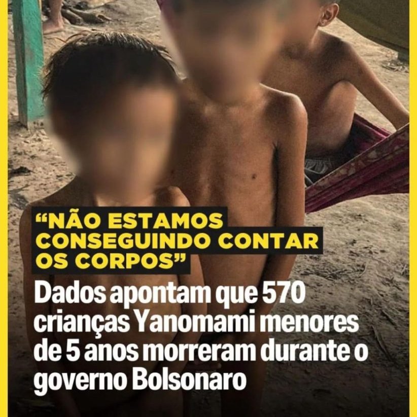 BrasilPost13's tweet photo. Os Yanomami pedem pelo amor de Deus para os 33 milhões de eleitores que não votaram, para irem votar nesse segundo turno, se o PT e o Lula perder, eles vão terminar o extermínio que Jair Messias Bolsonaro começou em 2019, não deixem eles nos matar, implorou o Cacique ... 😢    👇 https://t.co/DjvZT7RzZ1