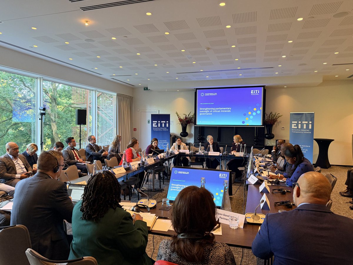 itierdc's tweet photo. 🇧🇪 #EITI2026 | 5 oct. 2026, #Bruxelles. L’Hon. Basoshi Lubwe Théophile, membre du Comité Exécutif @itierdc, a participé à la session sur le renforcement de la supervision parlementaire des minéraux critiques, axée sur transparence, redevabilité et bénéfices durables. https://t.co/oU86m2zBbD
