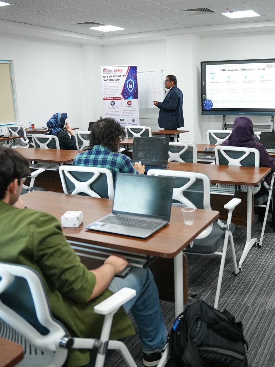 BarzanUC's tweet photo. BUC hosted a Cybersecurity Essentials Workshop delivered by DigitalTrack.

The session brought together undergraduate and master’s students to explore real-world cybersecurity use cases, critical vulnerabilities, incident response and the future of the industry. https://t.co/11KmT0d5JL