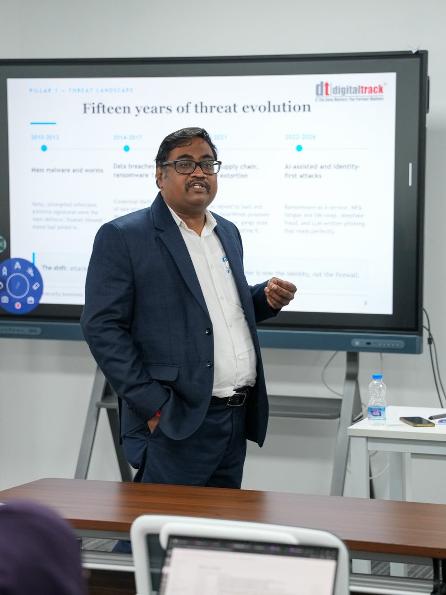 BarzanUC's tweet photo. BUC hosted a Cybersecurity Essentials Workshop delivered by DigitalTrack.

The session brought together undergraduate and master’s students to explore real-world cybersecurity use cases, critical vulnerabilities, incident response and the future of the industry. https://t.co/11KmT0d5JL
