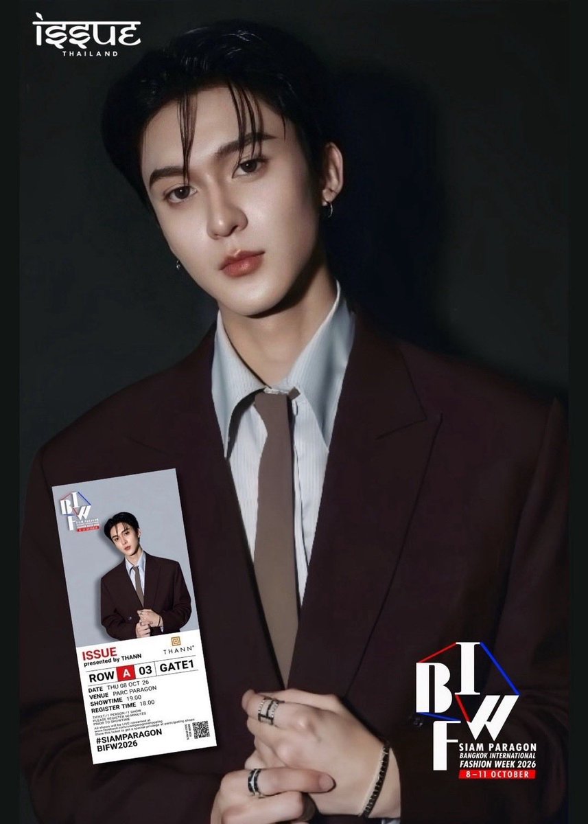 Siam_Paragon's tweet photo. ประกาศ Keyword และ Hashtag สำหรับโชว์ ISSUE presented by THANN ในงาน Siam Paragon Bangkok International Fashion Week 2026 

🗓️ 8 ตุลาคม 2569
📍 Parc Paragon ชั้น M สยามพารากอน

#RyujinPatji #rryjinnn #chira_patt 
🔑 RYUJINPATJI BIFW26 SIAM PARAGON
#️⃣ .SiamParagonBIFW2026xRyujinPatji  

#ISSUEThailand @issuethailand
#SiamParagonBIFW2026 #BIFW2026
#THANN #THANNThailand 
@rryjinnn @chira_patt
