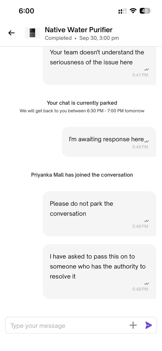 rishabh0201's tweet photo. 5/5
It’s time to hold brands accountable for selling cheap plastic and offering zero after-sales support. Don't fall for the #NativeByUC trap, folks.
@jagograhakjago @consaff #UrbanCompanyComplaint #JagoGrahakJago #ConsumerRights #WorstService https://t.co/MzgwAuid0V