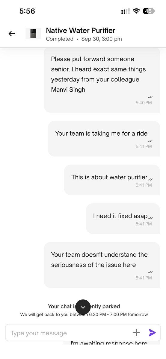 rishabh0201's tweet photo. 5/5
It’s time to hold brands accountable for selling cheap plastic and offering zero after-sales support. Don't fall for the #NativeByUC trap, folks.
@jagograhakjago @consaff #UrbanCompanyComplaint #JagoGrahakJago #ConsumerRights #WorstService https://t.co/MzgwAuid0V