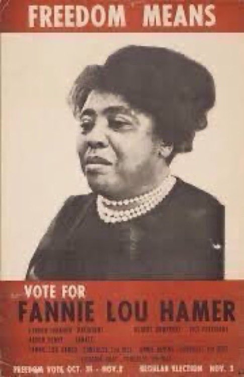 SebastianAvenue's tweet photo. “I am sick and tired of being sick and tired." 

Happy Birthday 
Fannie Lou Hamer https://t.co/9e6jgLbBvY