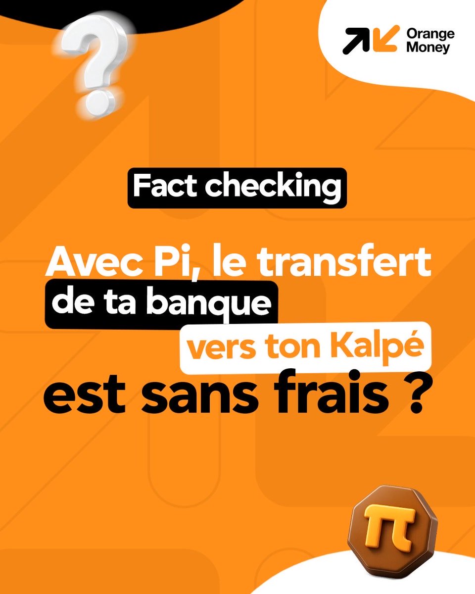 orangemoney_sn's tweet photo. Venez on joue ! 🔥🧡
Avec Pi, tu peux transférer de l’argent de ta banque vers ton Kalpé bi wóor sans frais ?🤔
Réponds en commentaire en mentionnant Orange Money. 👀👇🏽
Les 5 meilleurs commentaires gagnent !
😏
#Soda
#Kalpébiwóor
#OrangeMoney https://t.co/B4trEbLIh7