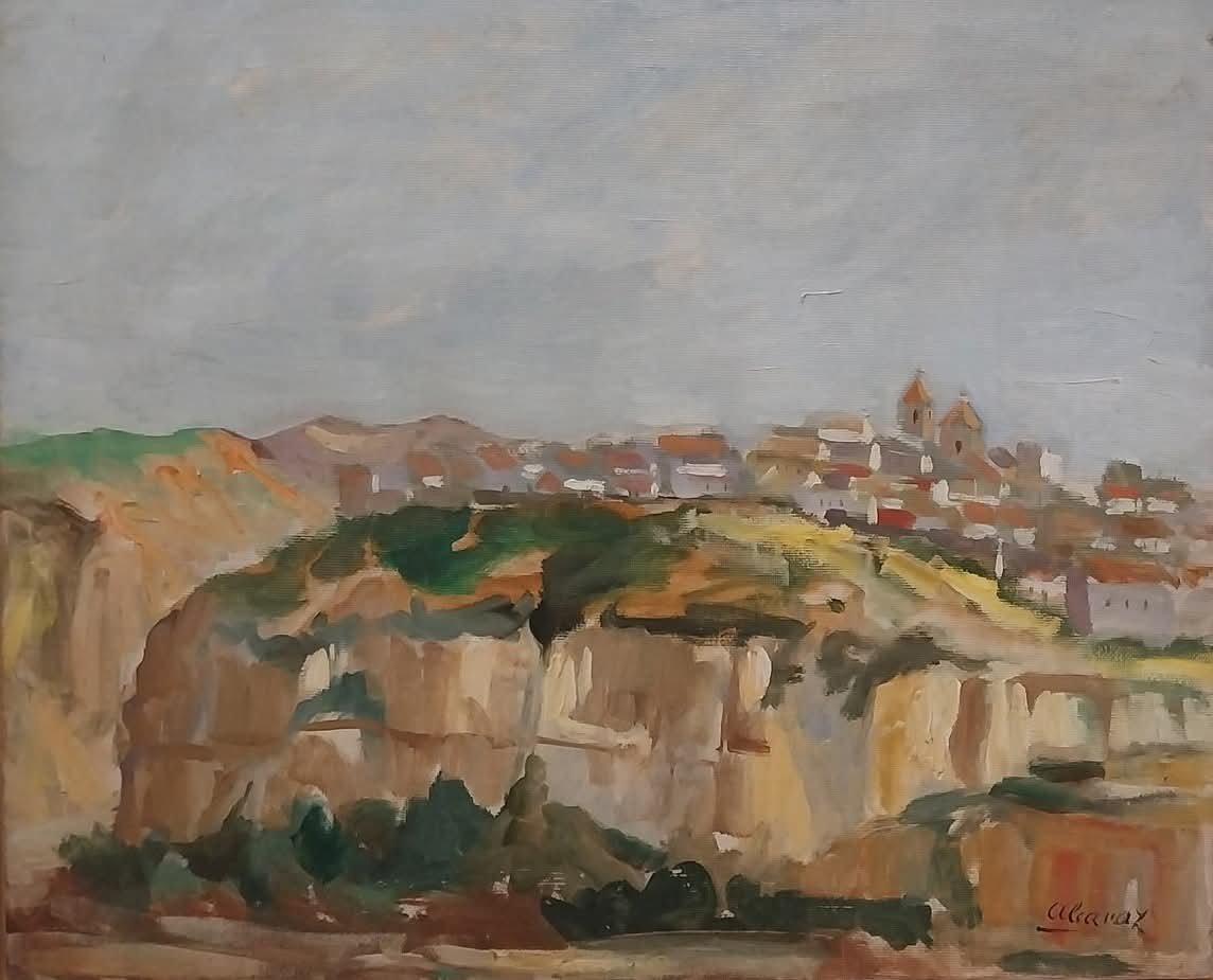 MuseoArteAlm's tweet photo. 🎨Francisco Alcaraz (Almería,1926-Madrid,2020)
🖼 Sorbas, a lo lejos, 1980. Óleo sobre lienzo. Col. A.Zamora
🏛Una década de pintura almeriense. 2015-2025. Museo de Arte de Almería Espacio2.
#Espacio2 #PinturaAlmeriense https://t.co/xtEX18veUt