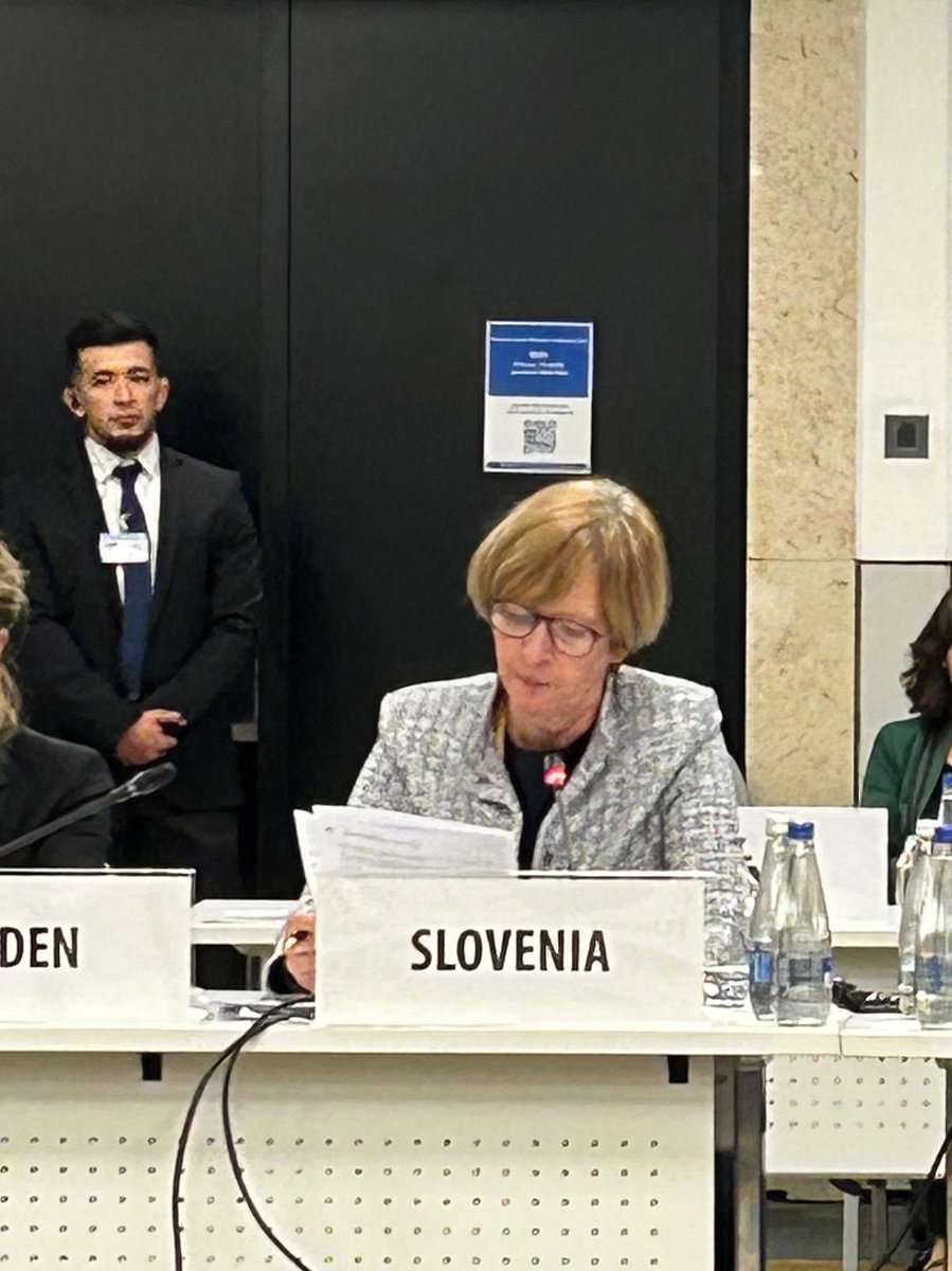 SLOtoVienna's tweet photo. At the @OSCE #2026WHDC, 🇸🇮 stressed the importance of the Conference as a platform for comprehensive dialogue with civil society &amp; meaningful consultations on human dimension issues, contributing to the discussion on IHL &amp; IHRL. https://t.co/MnzWha2mv7