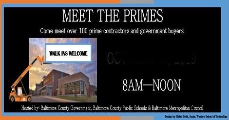 MDStateFair's tweet photo. Meet the Primes tomorrow, October 7, 8 AM - 12 PM, in the Cow Palace. Meet the Primes is an annual networking and business development event hosted by the Maryland Association of General Contractors (MDAGC) in partnership with Baltimore County Public Schools and the Baltimore Metropolitan Council Association.  The event connects Minority Business Enterprises (MBE), Small Business Enterprises (SBE), veteran-owned businesses, and prime contractors with state, local, and federal agencies seeking to meet their procurement goals.  https://t.co/I8M7Jfm4yo