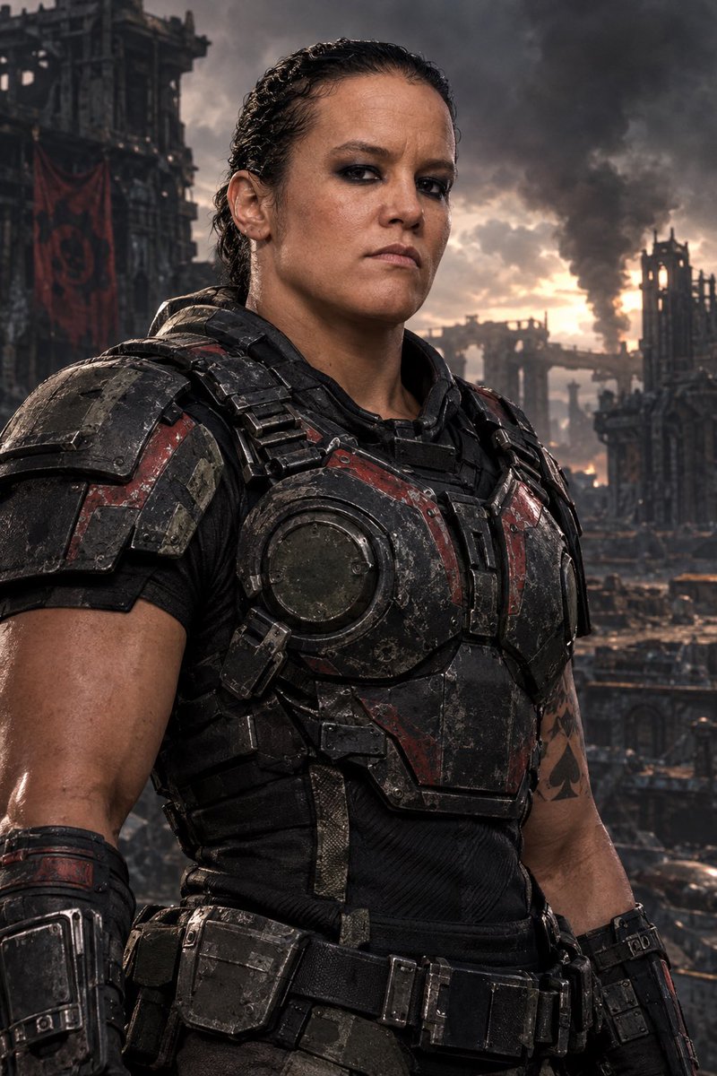 DLSinque's tweet photo. @jonnybernthal is awesome but I bet @QoSBaszler in a Gears of War adaptation would be amazing. She’d make the Locust Queen tap out.
#QweenofWar https://t.co/kEzKNXcY41