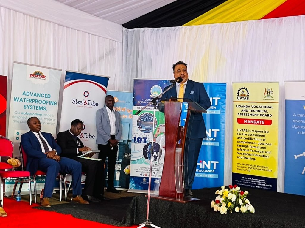 OMTICUganda's tweet photo. Delivering the President’s address, Tanna highlighted the need for Uganda to move from exporting raw materials to producing high-value goods through agro-processing, manufacturing, pharmaceuticals, steel, fertilisers and other industries. https://t.co/ZXclPLGiU4