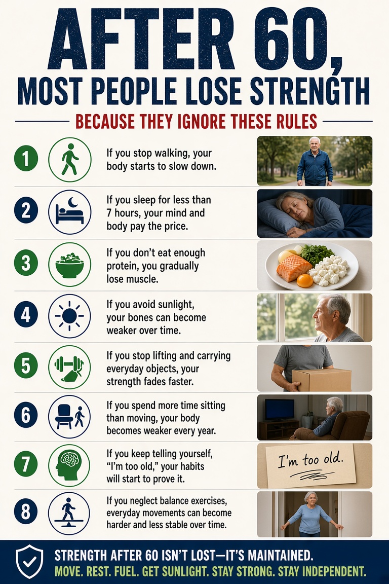 DrTubaSiddiqui's tweet photo. https://t.co/eY0GfXfgYz
#drtubasiddiqui
#After60 #HealthyAging #SeniorHealth #LongevityTips #StayStrongAfter60 #HealthyLifestyle #AgingGracefully #MuscleLoss #BoneHealth #ProteinForSeniors #VitaminD #DailyWalking #SleepHealth #BalanceTraining #FallPrevention #SeniorFitness https://t.co/bsyTAvNqdg
