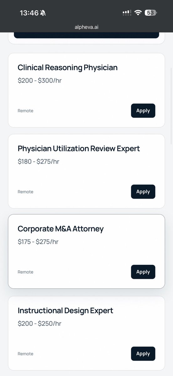 remotemondays's tweet photo. While you all are making @Shalom_HeyEliy more richer daily😂

I’m here having sleepless nights on online to make sure you make money online💸

I just found another interesting platform currently hiring and paying big. 

Alpheva AI transforms expert judgment and real-world work into the training data,
environments, and evaluations that advance frontier models.

Signup Here: https://t.co/gAwR88dA2l