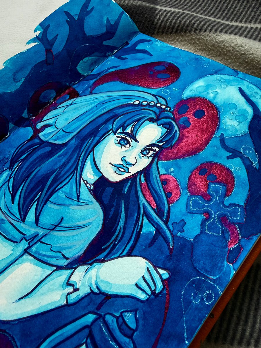 Munuixx's tweet photo. Inktober 6/31
Ghost

I love this ink!!
#inktober #inktober2026 #sketchbook https://t.co/8n20ZcG9O2