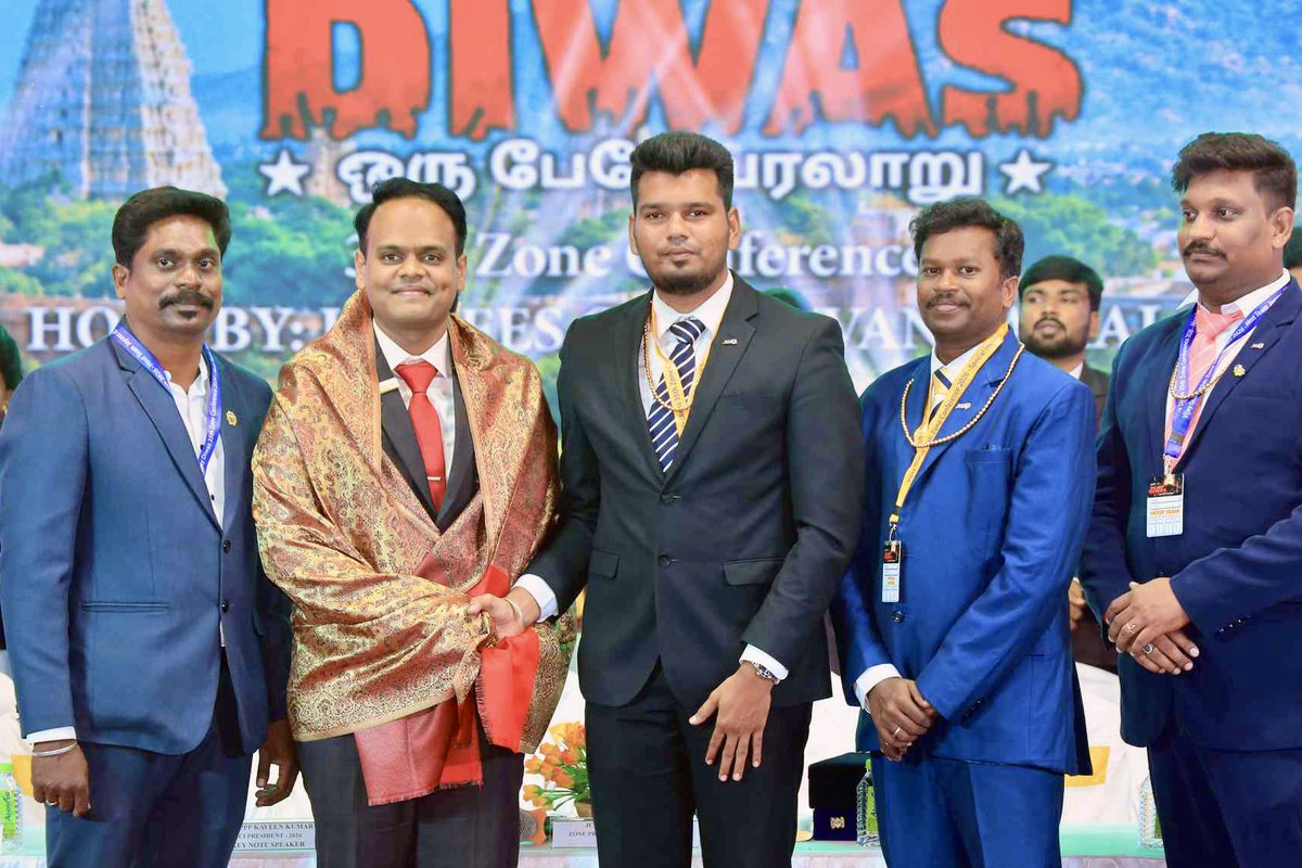 nbhvr's tweet photo. Heartfelt appreciation to JCI INDIA Zone 16 for hosting a spectacular 35th Zone Conference – “VIJAY DIWAS”, hosted by the Jaycees of #Tiruvannamalai
Congratulations to the entire Zone 16 family for a grand and successful Zone Conference!
#VijayDiwas #Conference #Leadership #JCI https://t.co/HzkkKYGtRS