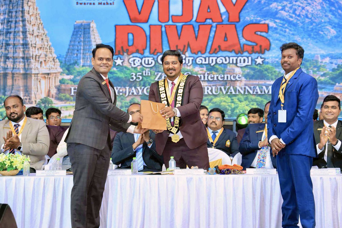 nbhvr's tweet photo. Heartfelt appreciation to JCI INDIA Zone 16 for hosting a spectacular 35th Zone Conference – “VIJAY DIWAS”, hosted by the Jaycees of #Tiruvannamalai
Congratulations to the entire Zone 16 family for a grand and successful Zone Conference!
#VijayDiwas #Conference #Leadership #JCI https://t.co/HzkkKYGtRS