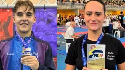 alziraradio's tweet photo. Marco Mazo ha guanyat la lliga nacional junior de karate i Susi Marín ha sigut Grand Winner de la Lliga Autonòmica. La sensei Sonia Almiñana ens conta com han aconseguit els triomfs així com l'or de la primera parakarateka, Mireia Camarena
https://t.co/PHz6yRgED9 https://t.co/ovaweD49yx