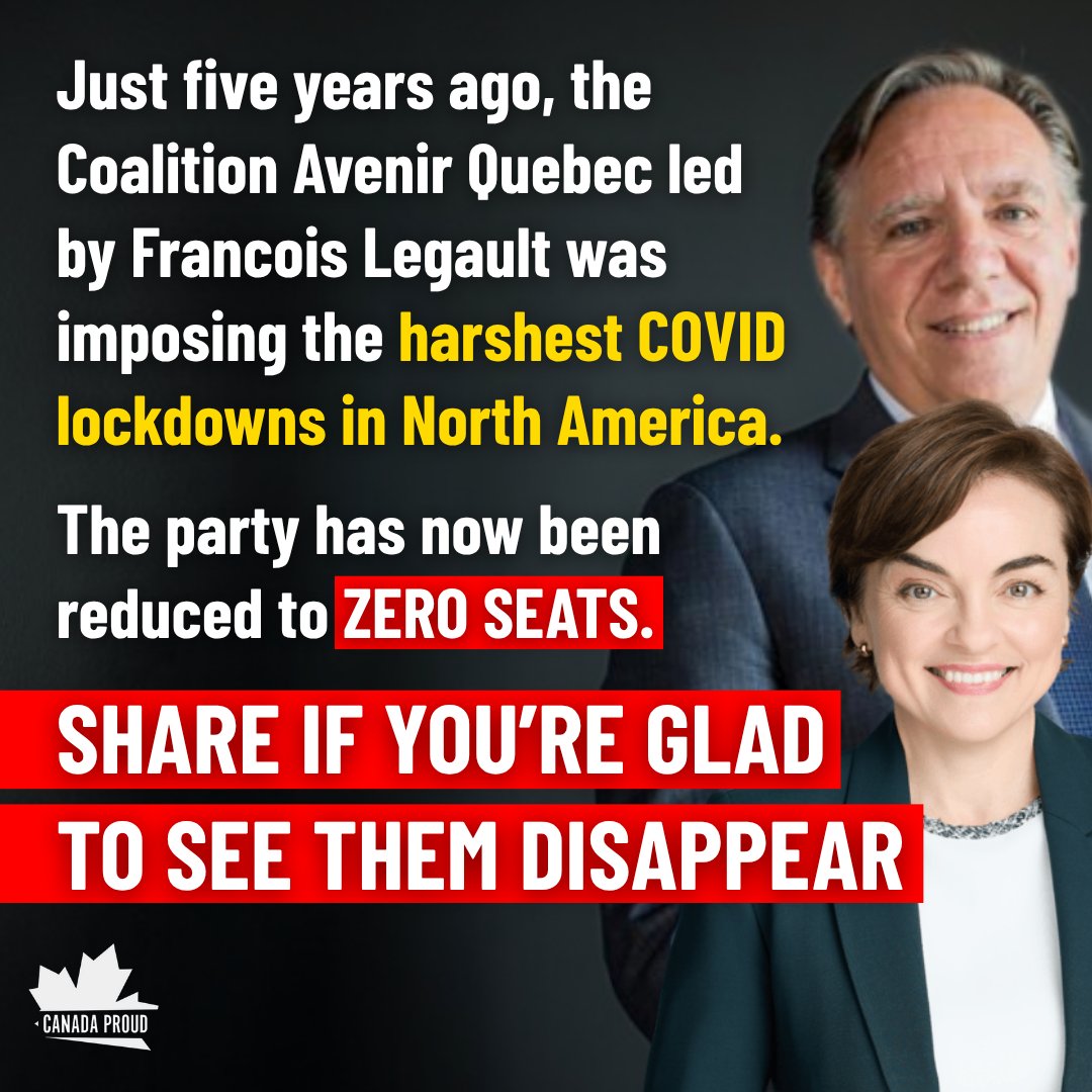 WeAreCanProud's tweet photo. Buh-bye to the CAQ, FOREVER! 👋 https://t.co/0sWFGT6tnh