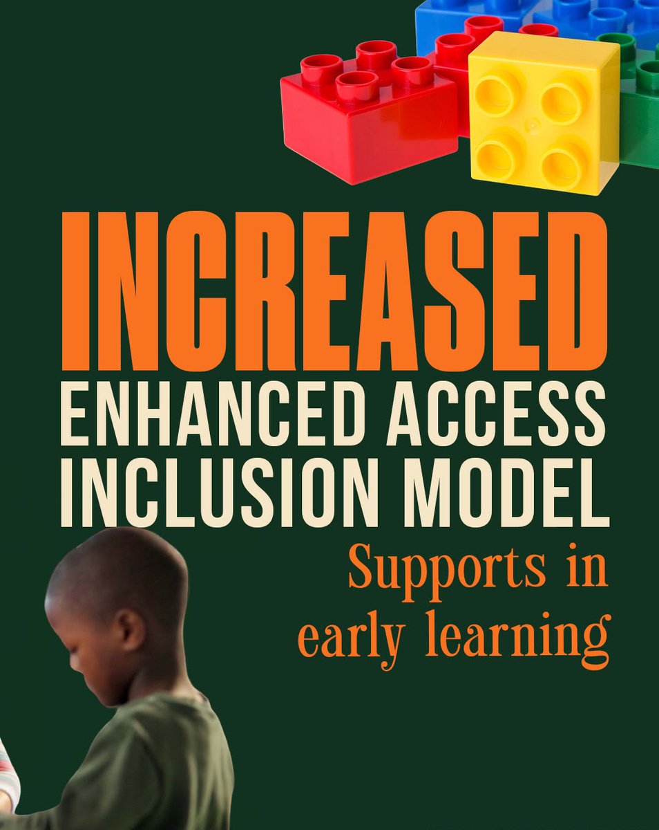 fiannafailparty's tweet photo. Maximum childcare fees of €550 per month, alongside an increased National Childcare Scheme subsidy of €2.50 per hour and fee capping.

💚 Enhanced Access and Inclusion Model supports to help ensure every child can fully participate in early learning. https://t.co/KAeucwJRd7