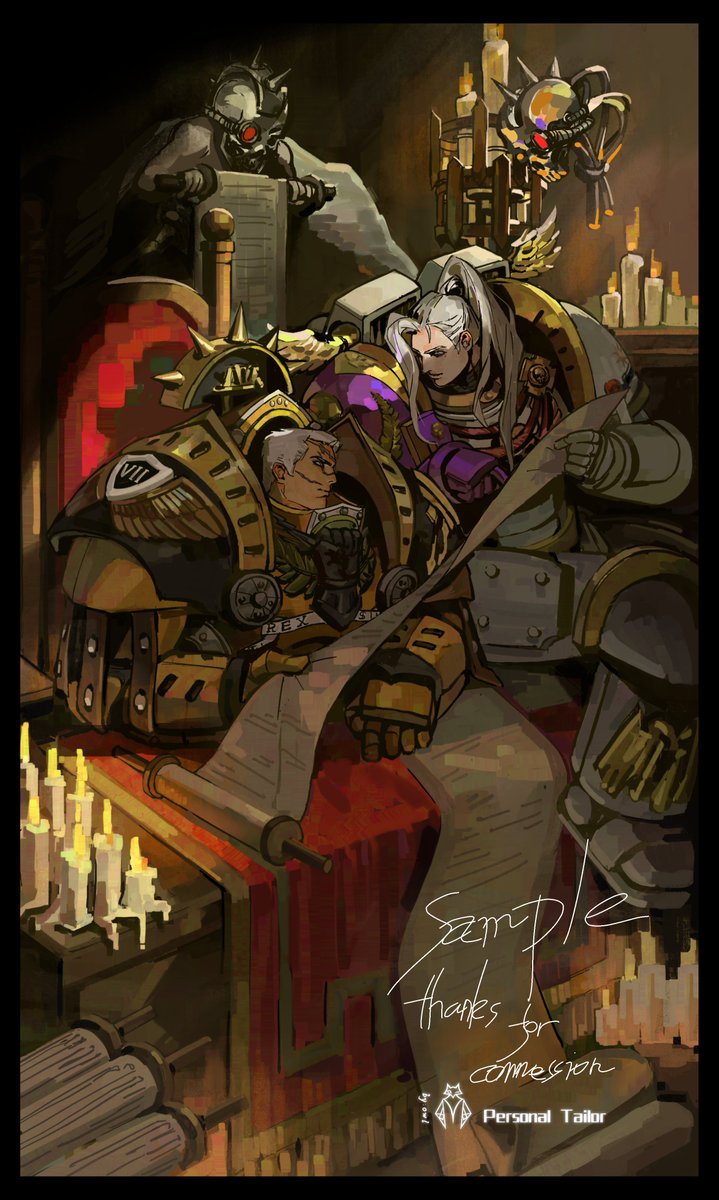 MY3CjOV2R7LWP9b's tweet photo. #commissionㅤ 
#warhammer40kㅤ 
#warhammerart
They are all  my client's OCs https://t.co/SllTJ16NZh