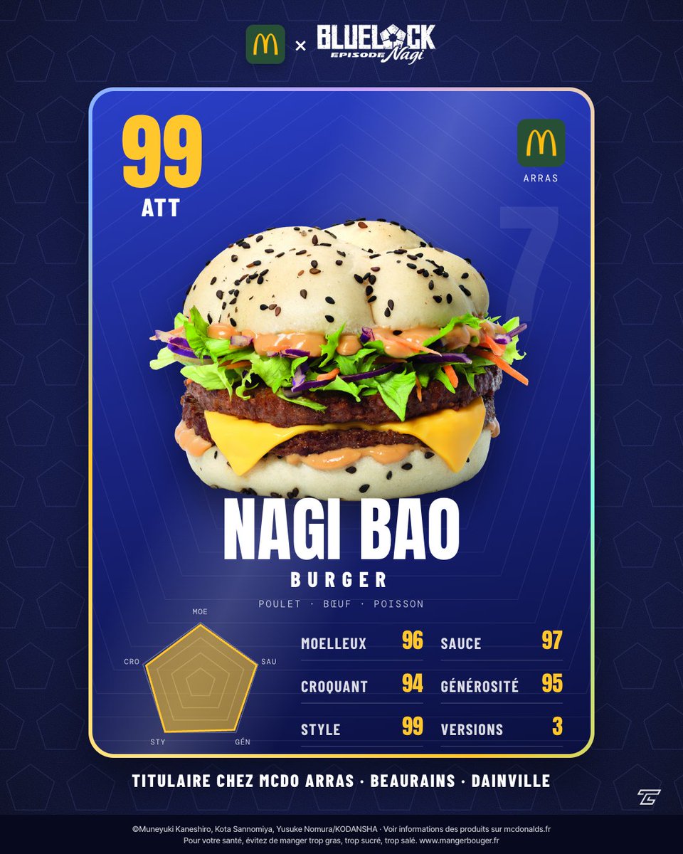 STUDIO42576494's tweet photo. Blue Lock Episode Nagi for @McDonalds (2026) https://t.co/Q7zJmM59en