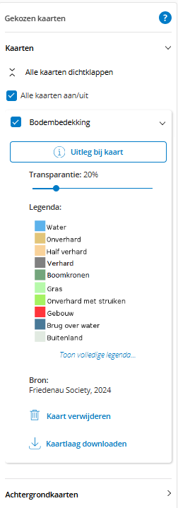 AtlasLO's tweet photo. 🗺️Nieuwe kaart; Bodembedekking. 

Deze kaart laat zien waarmee de bodem in NL bedekt is. Welke gebieden zijn wel/niet versteend? Sommige plekken bestaan uit meerdere niveaus, bijvoorbeeld een parkeergarage onder een park. De kaart laat dan altijd de bovenste laag zien. https://t.co/5MI7An9ly4