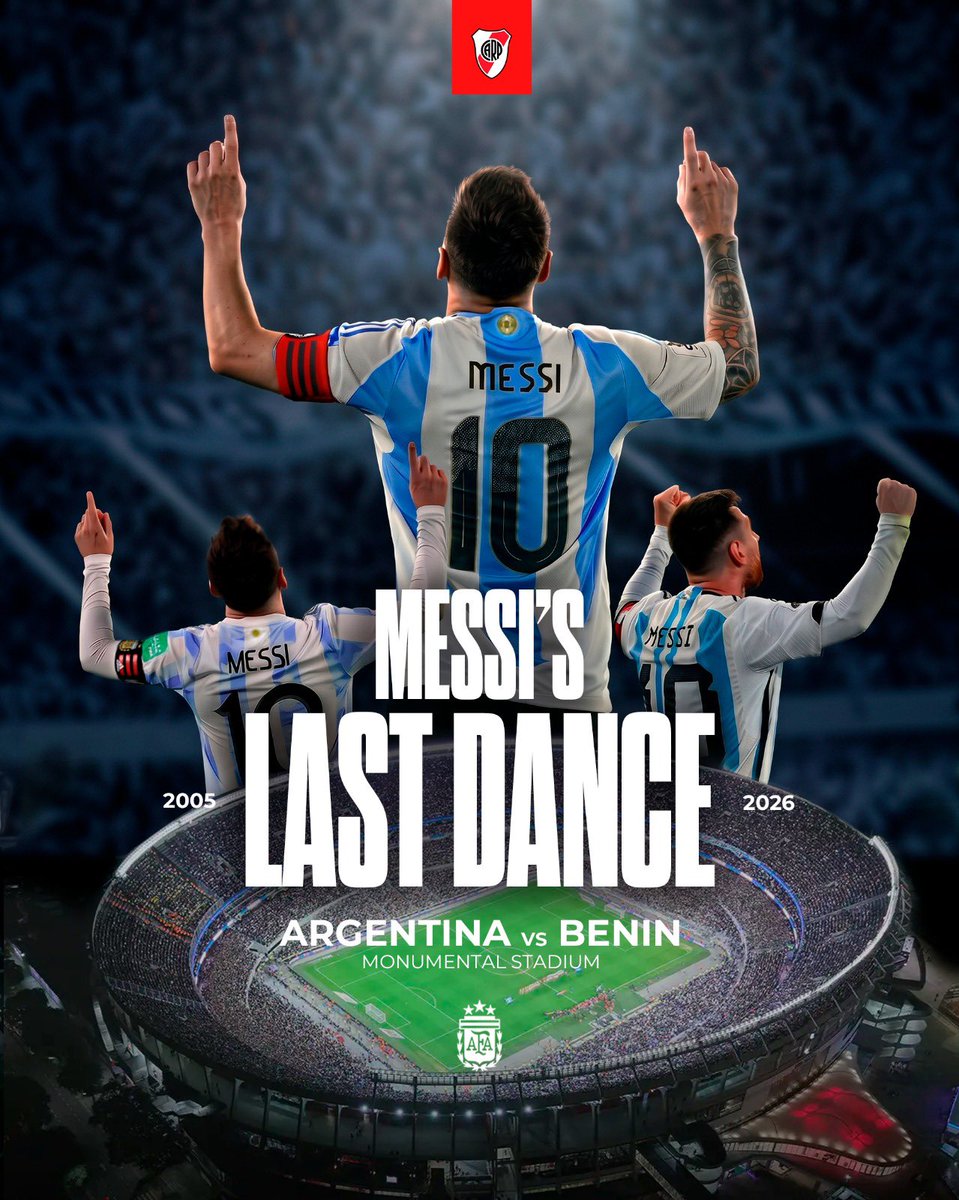 GlobalCARP's tweet photo. The Monumental is ready for the Last Dance 🏟️

MESSI 🇦🇷 🔟 https://t.co/1def1VvVR9