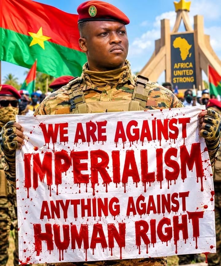 Salif_BF's tweet photo. Bukina Faso's military leader Captain  Ibrahim Traore has positioned himself as a staunch anti-imperialist ,frequently arguing that western concepts of human rights and democracy are used as tool of manipulation and foreign iterference against Africa freedom and sovereignty.🇧🇫💪 https://t.co/R3tqaAIjiP