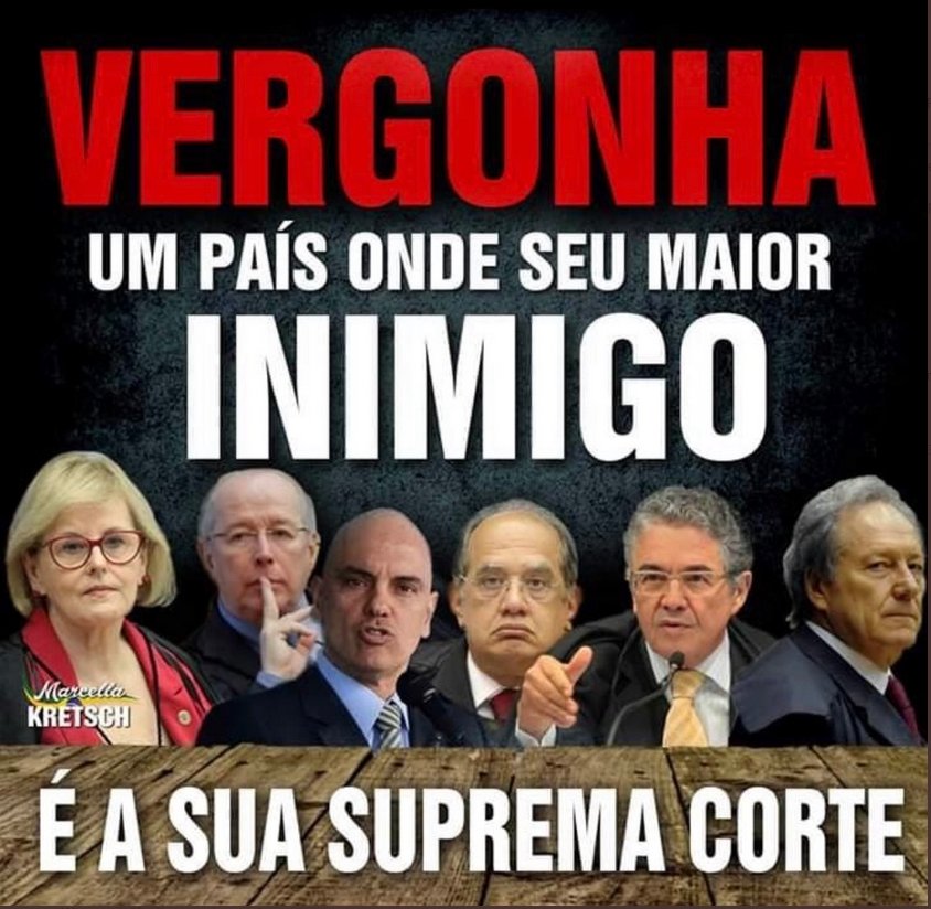 Na_val22's tweet photo. STF.
SUPREMA VERGONHA 👹

Alguém ainda confia nesses seres desumanos?
EU NÃO 🚫!
E VOCÊ 🫵🏽? https://t.co/PXkGjal3dc