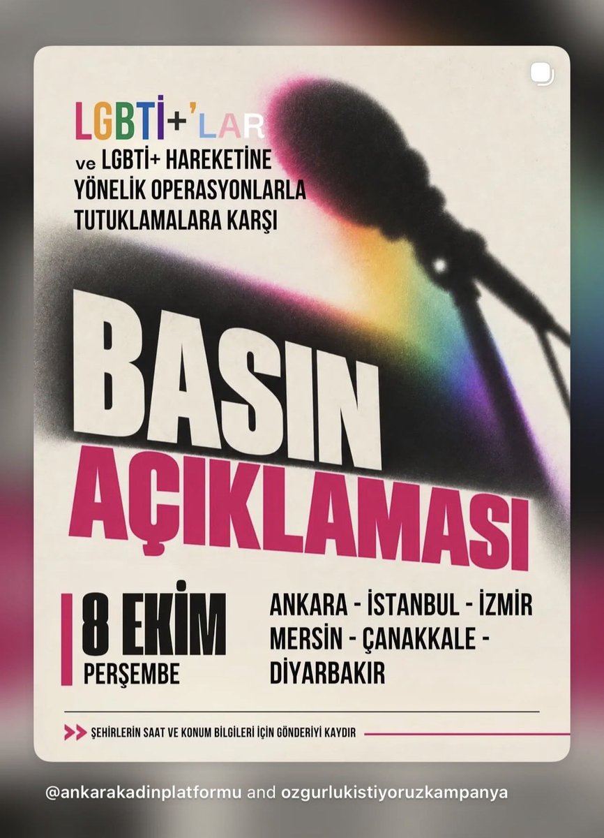 seyyareasli's tweet photo. 8 Ekim’de farklı şehirlerde aynı anda! https://t.co/N5docUq9Gp