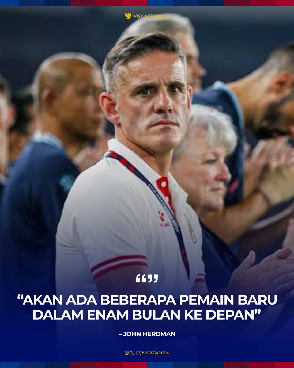 ViscaGaruda's tweet photo. 🇮🇩 John Herdman mengonfirmasi akan memanggil sejumlah wajah baru dan pemain yang sebelumnya absen karena cedera untuk memperkuat skuad Garuda jelang Piala Asia 2027.

🗣️ "Kami memiliki Mees Hilgers, Miliano Jonathans, Marselino Ferdinan. Ada pemain lain yang saat ini kami pantau dan ingin kami bawa menjadi bagian dari tim ini,"

🗣️ "Saya pikir kami akan menyambut beberapa pemain baru dalam enam bulan ke depan.”

📰 Konferensi pers

Siapa kira-kira wajah barunya? 🤔