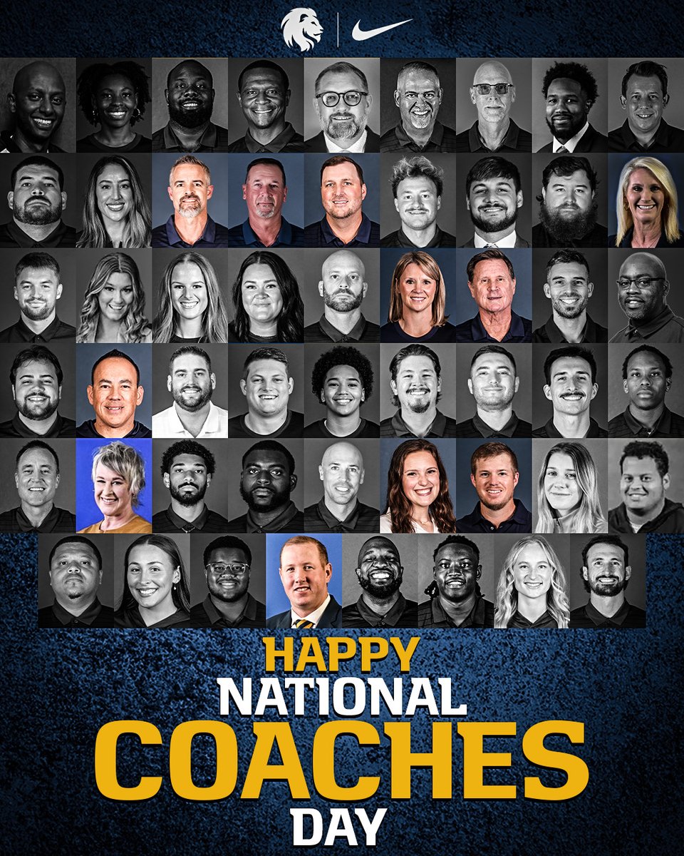 Lion_Athletics's tweet photo. The ones who make Lion Athletics what it is 🦁

Happy National Coaches Day! 💙💛 #HailET https://t.co/2noEou6GIe