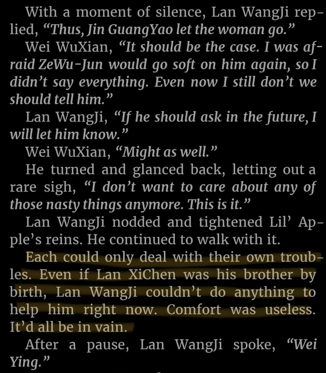 gvqinstrings's tweet photo. do u guys read the novel... (i know u don't dw) 

it's already stated that nothing could comfort lxc right after everything and lwj came back three months later, after seeing lqr, he immediately went to check up on lxc. and the novel says, this time, lwj will be there for lxc https://t.co/TeL3gHLNdV