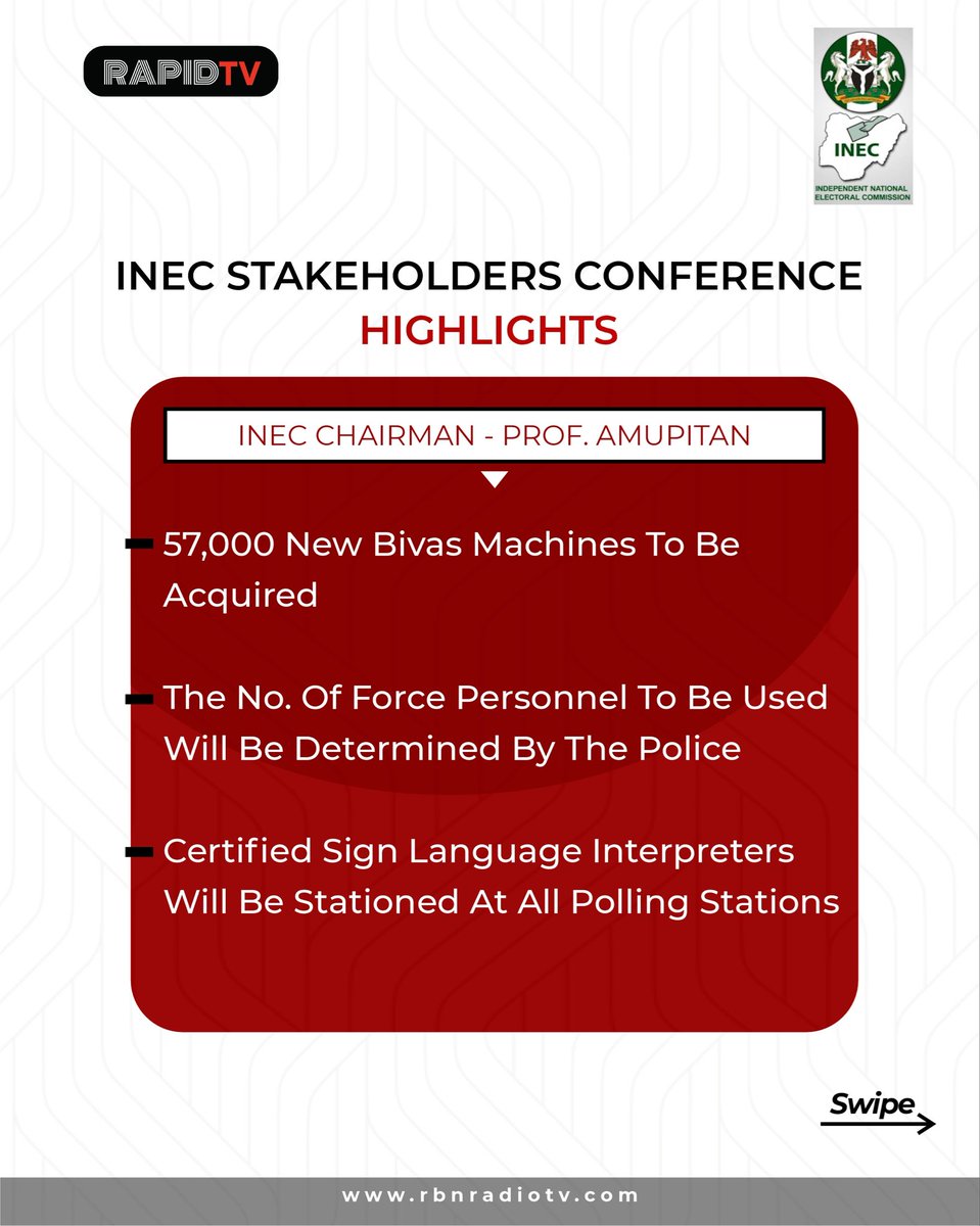 officialrapidtv's tweet photo. #inec #InecNigeria #NigeriaDecides2027 https://t.co/uI2r1R6kRa